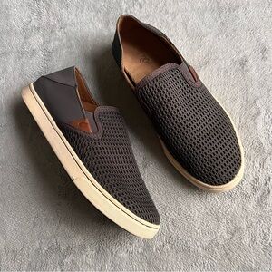 Olukai Pehuea Slip-On Lightweight Mesh Cushioned Comfort Sneaker Flat Pavement